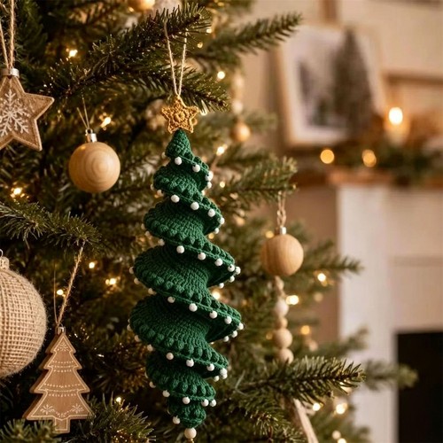 Crochet christmas tree - christmas, spiral