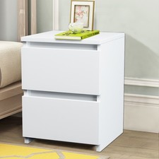White Modern Bedside Table