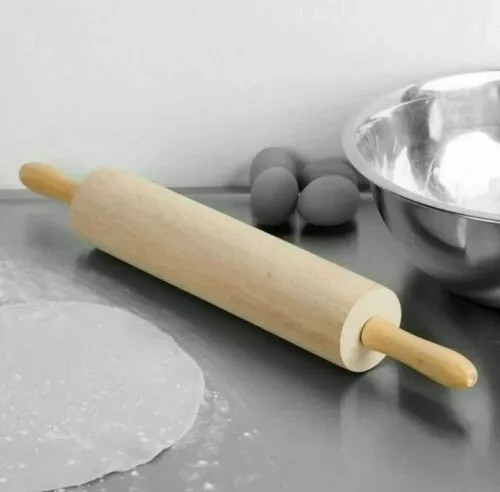50cm natural wood rolling pin - 50cm,