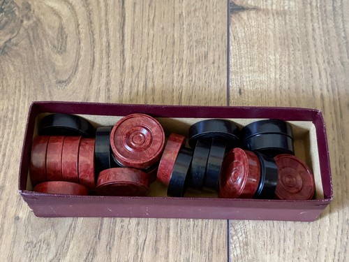Vintage draughts checkers - draughts,