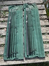 2 x Fox Trek Travel Carp Fishing Rods. 12’. 2.5lb T/C. VGC.