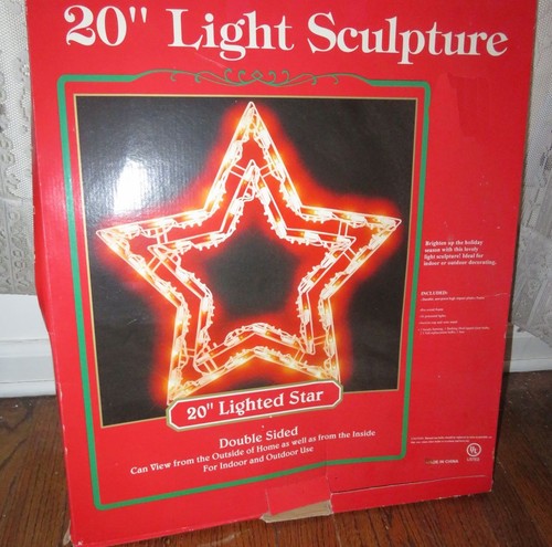 Vintage 1990s lighted star - vintage,