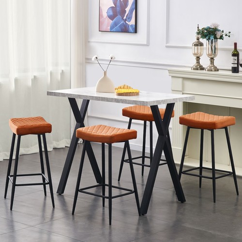 4pcs velvet bar chairs - velvet,