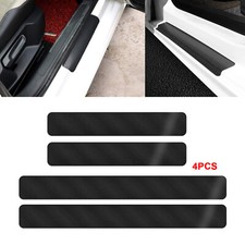 4x Car Scuff Plate Black