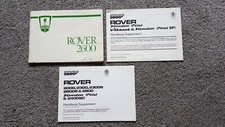 ROVER SD1 OWNERS HANDBOOK