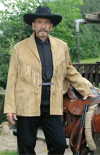 Men western cowboy suede - men,