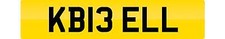 BELL NUMBER PLATE BELLS KB13