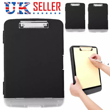 Clipboard with Storage Case Plastic A4 Clipboard Storage Box for School & Office