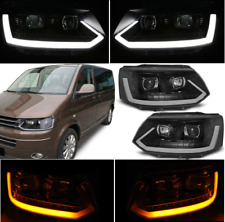 VW Transporter T5.1 LED DRL Front Headlights Headlamps with Dynamic Indicators
