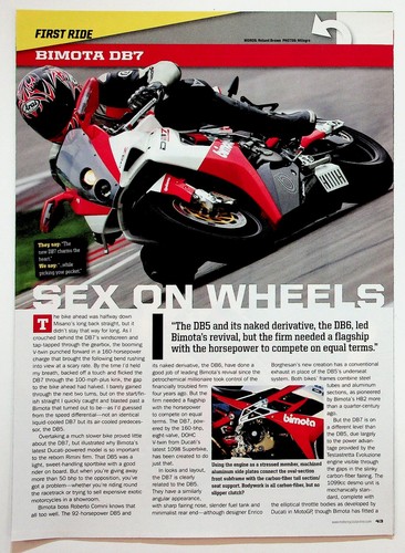 Bimota db7 motorcycle - motorcycle, magazine