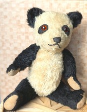 Vintage Panda Mohair Teddy Bear Jointed