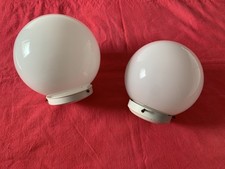 2 x Art Deco Opaline Glass