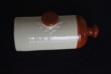 ANTIQUE STONE HOT WATER BOTTLE CLAY BED WARMER WITH SCREW STOPPER 11”