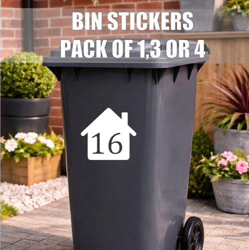 Personalised bin number - personalised,