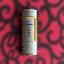 Yves Saint Laurent Vintage Silver Lighter Gas Jet Collectible