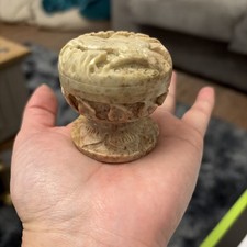 Soapstone Round Lidded Trinket