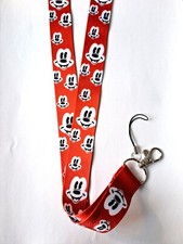 Mickey Mouse Faces Lanyard Red