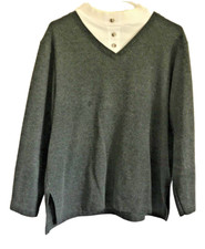 Vintage Layered Sweater Lemon