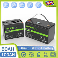 LiFePO4 Lithium Battery 200Ah 150Ah 100Ah 50Ah 30Ah 12.8V BMS Solar RV Golf Boot