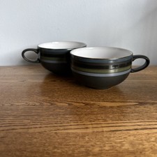 Denby Jet Stripes Cups x2 cups