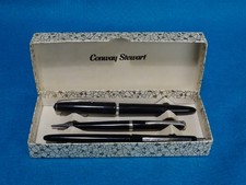 Vintage Conway Stewart Fountain Pen - Ballpoint and Pencil Boxed Set - Free P+P