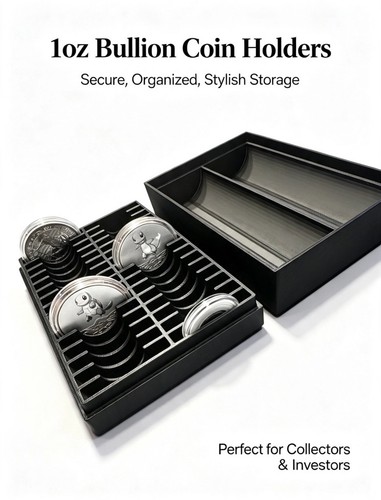 1oz silver coin holder - coin, 32