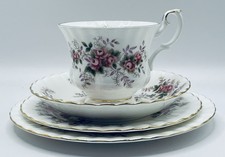 Set for One Royal Albert Lavender Rose Cup Saucer Side Plate & Desert Plate
