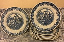 Mason’s Ironstone  “Willow” 10.5 Inch Dinner Plates