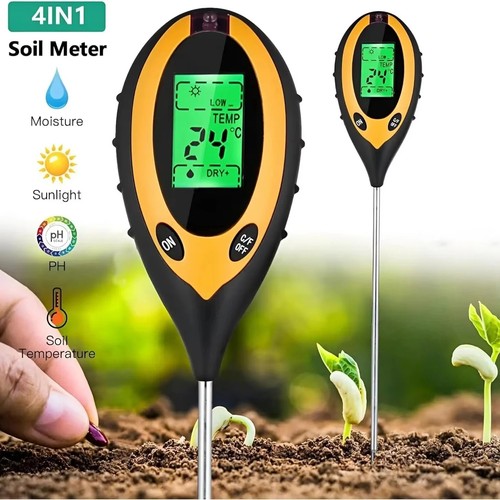 Digital soil ph tester - 4-in-1,