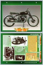 Vincent Black Lightning - 1949 - Racing - Atlas Motorbike Fact File Card