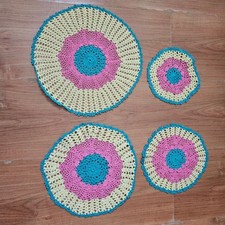 4pc Handmade Crochet Lace