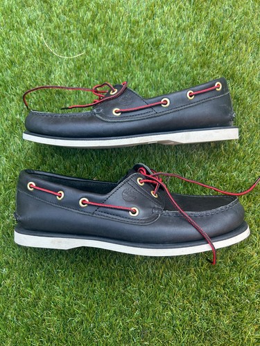 Timberland black leather - timberland, boat