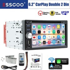 Car Radio Stereo CD DVD Player Carplay Android Auto Bluetooth USB TB Double DIN