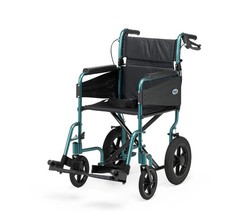 Days Escape Lite Ultra Lightweight Attendant Propelled Wheelchair Locking Brakes
