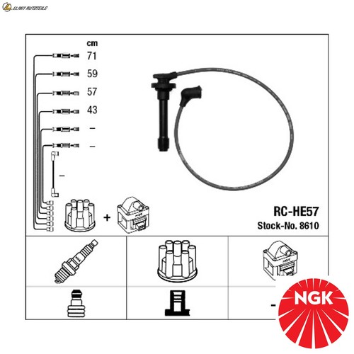 Ignition lead set 8610 for - ignition,
