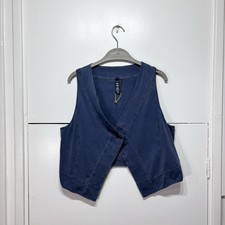 Ischiko Oska Blue Cotton Vest