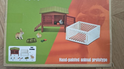 Farm rabbit hutch - rabbit, children