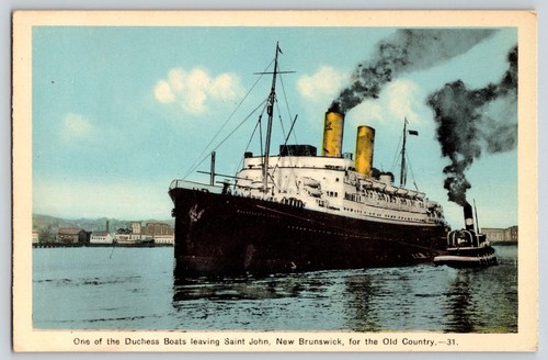 Postcard ship duchess boat - postcard,