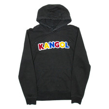 KANGOL Mens Black Hoodie M