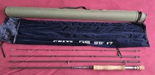 GREYS GS 9FT 6IN #7 4 PIECE FLY ROD GOOD USED CONDITION IN BAG AND SNOWBEE TUBE