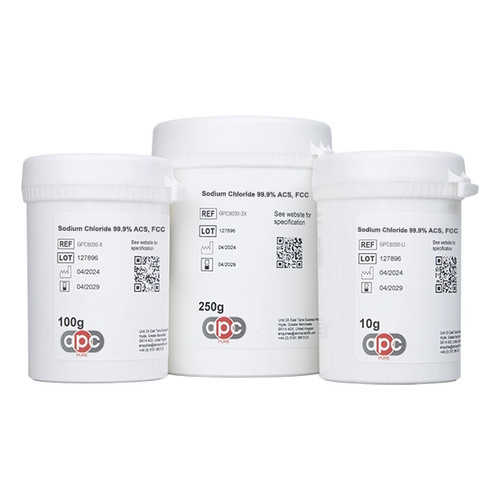 100gm 25kg sodium - -, chloride