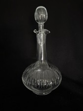 1930s Marked  E & L Edinburgh & Leith Crystal Hand Made Cut Glass Decanter 