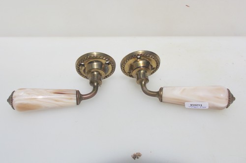 Vintage brass lever door - vintage,