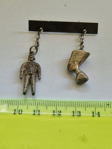 Silver old egyptian mummy - old,