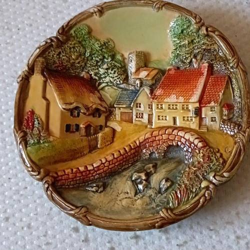 Vintage ceramic painted - ceramic, 3d