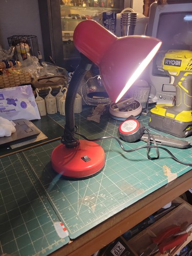 Status red table lamp - status,