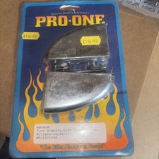 Pro-One Indicators Side Mount Chrome Custom Harley Trike Chopper Bobber Etc