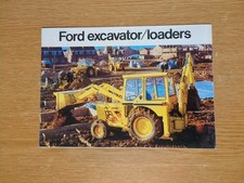 PRE USED FORD EXCAVATOR / LOADER BACKHOES COLOUR FARMING COLLECTORS BROCHURE VGC
