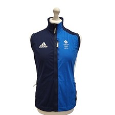 Adidas Gilet Team GB Blue Full Zip Womens UK Size 16-18 H207