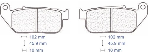 Ant brake pads harley davidson - brake,
